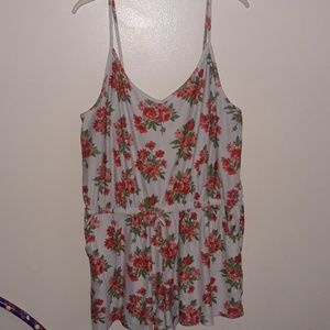 Flower print romper